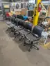 5 Adjustable Student chairs on wheels