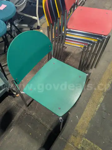 7 Multi color stackable chair