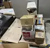 Half pallet of miscellaneous electronic components and electrical fittings
