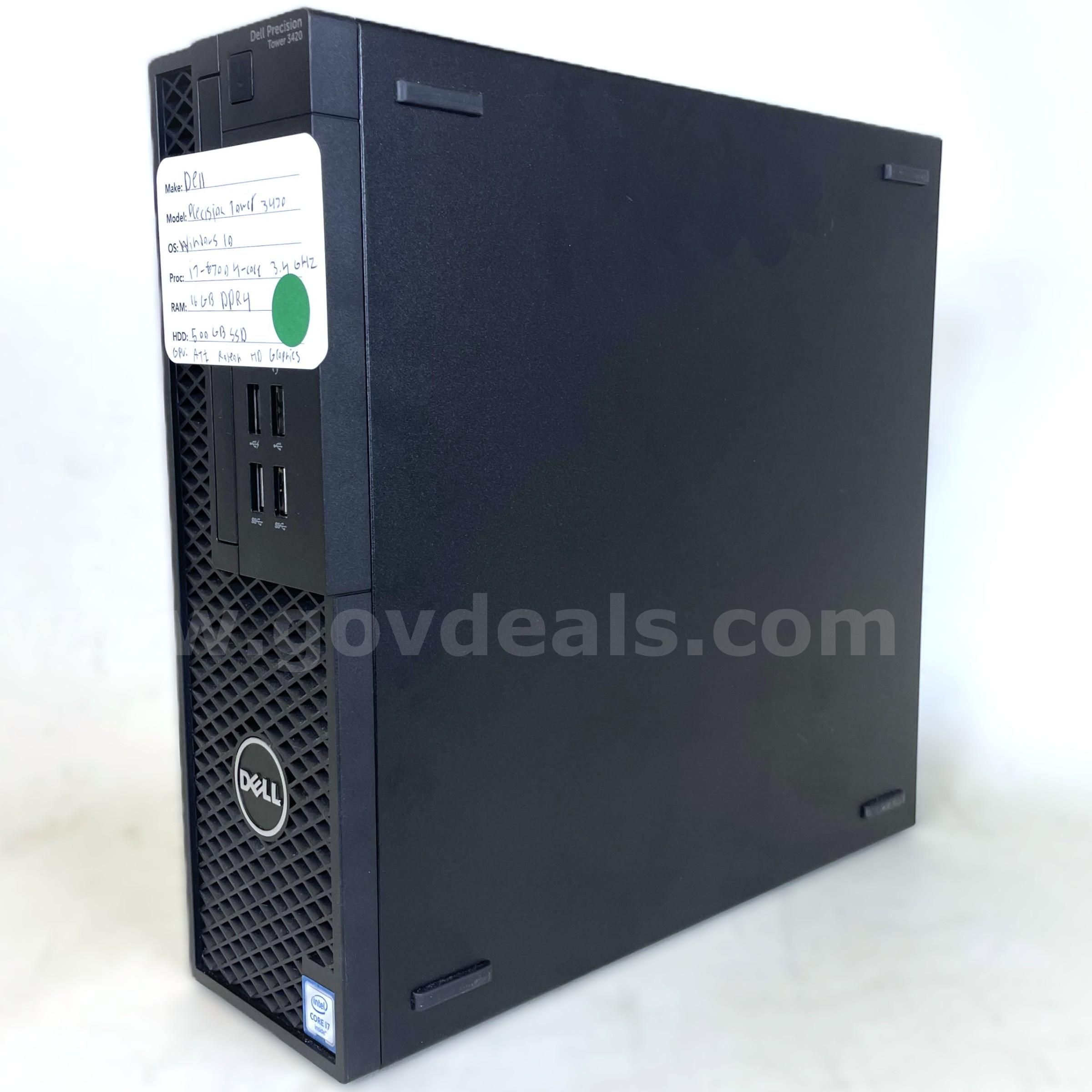 Dell Precision Tower 3420 with Windows 10 | AllSurplus