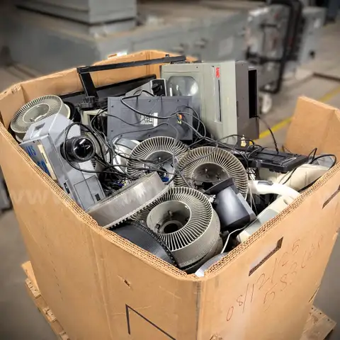 Bin of Scrap Electronics