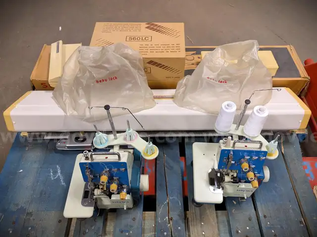 Lot of Knitting and Sowing Machines
