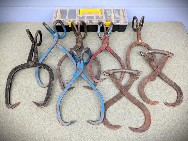 Lot of Ice Sculpting Tongs and Tools