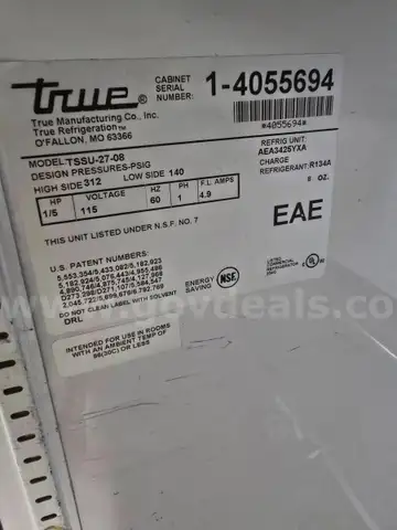 TRUE DELI REFRIGERATOR