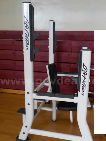 Signature Olympic Military Bench & Signature Olympic Bench Weight Storage