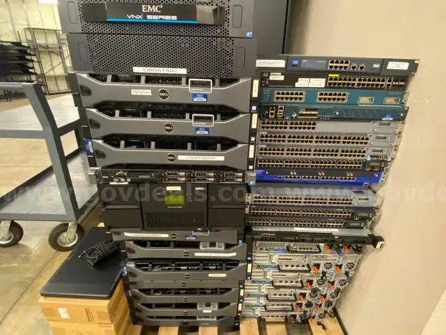Lot of Approximately 20 Servers, 12 Switches etc.
