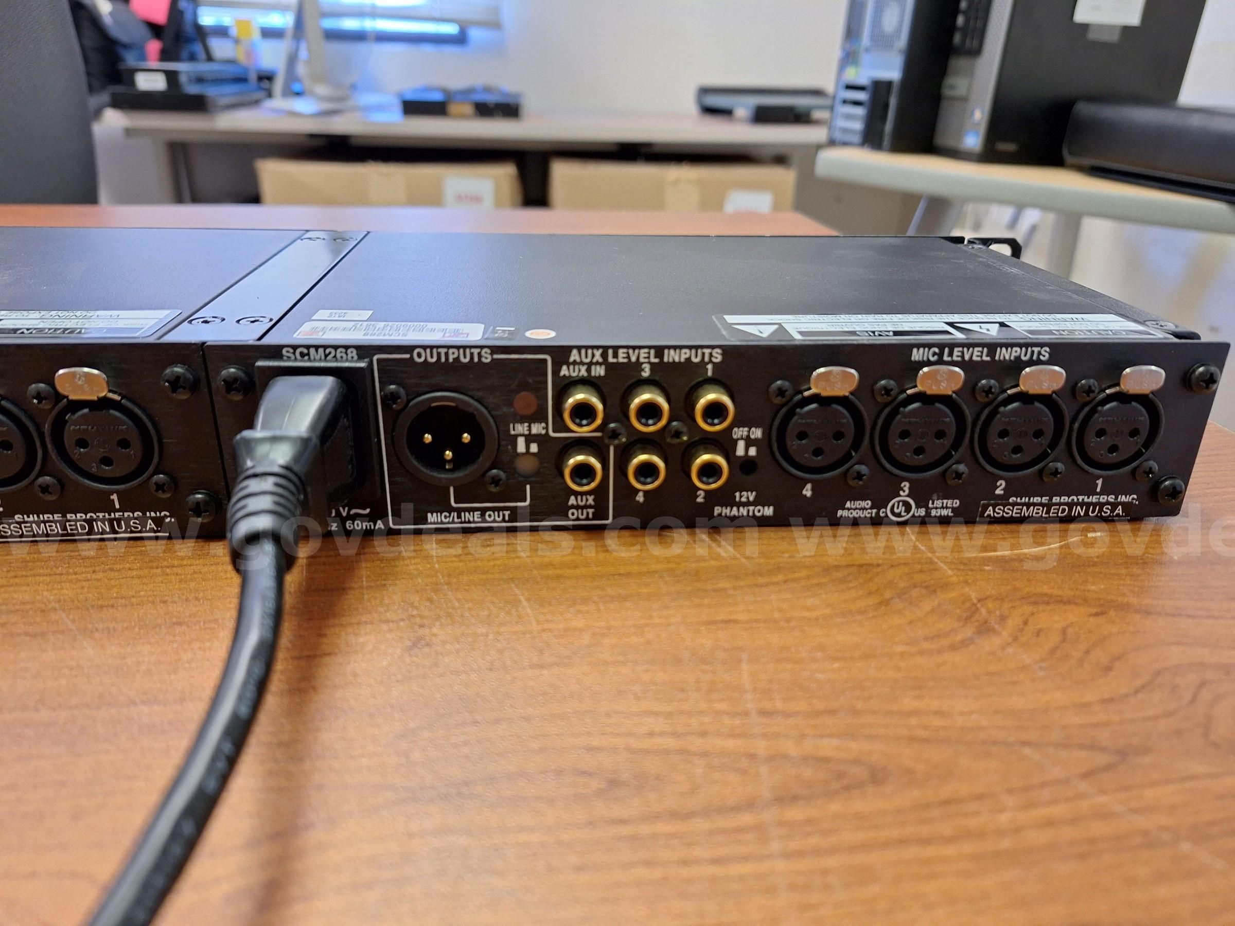 SHURE SCM268 マイクミキサー 2台セット shure_scm268_new__03521.