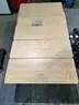 Wood Tables on Wheels, Set of 5