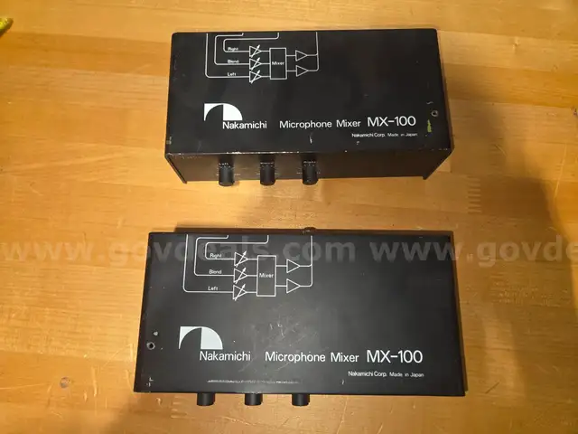 Nakamichi MX-100 Microphone Mixer - Lot of 2