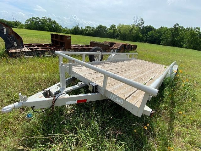 Trailer, Big Tex, Tandem Axel, 7ft x 18ft, w/Stow Away Ramps, USED, Qty ...