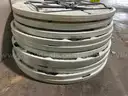 1 Lot of 11 Tables - 5 foot diameter - Round - Plastic composite