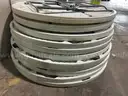 1 Lot of 11 Tables - 5 foot diameter - Round - Plastic composite