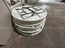 1 Lot of 11 Tables - 5 foot diameter - Round - Plastic composite