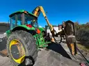 John Deere 6615 Tractor with ALAMO Industrial 60 Inch Rotary Bushhog with 30 foot boom
