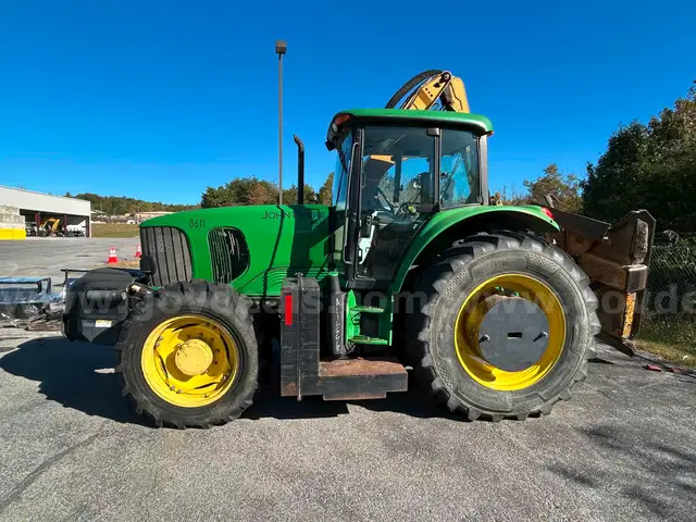 John Deere 6615 Tractor with ALAMO Industrial 60 Inch Rotary Bushhog with 30 foot boom