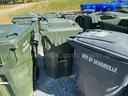 1 LOT of (10) USED Rolling Trash Cans