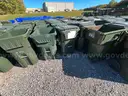 1 LOT of (10) Rolling  USED Trash Cans