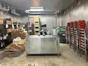 Stainless Steel Preparation Table With Accessory Hanging Rack