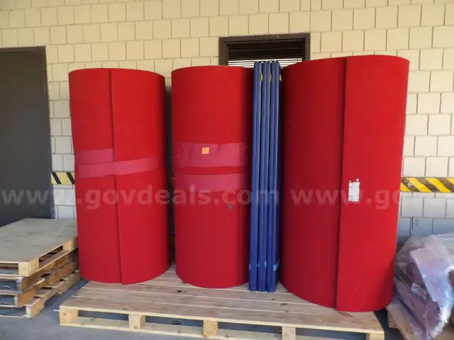 3 Rolls of Gymnastic Mats and one Fold Out Mat