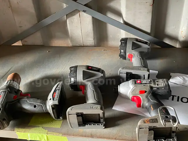 Bag of Porter Cable Tools &#x26; Hammers