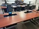 LOT of 6 Computer Mountable Desks