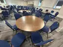 LOT of 17 Nesting/Folding Round Tables