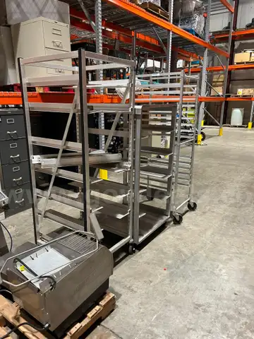3 - DIFFERENT TRAY RACKS FOR RESTAURANT