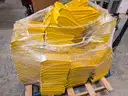 Heavy-duty plastic stackable storage bins