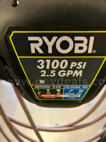 RYOBI 3100 POWER WASHER