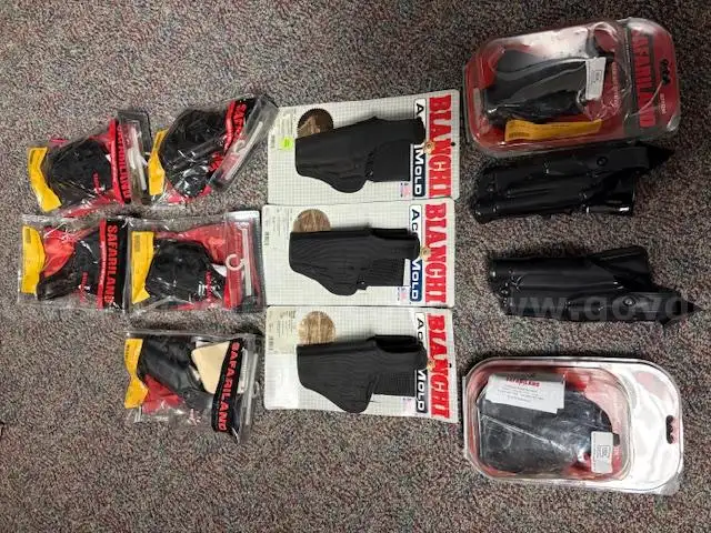 lot of gun holsters