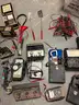 Lot of electric meters Allen wrenches and other miscellaneous tools