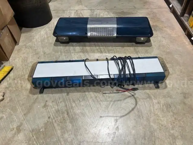 overhead police lights.