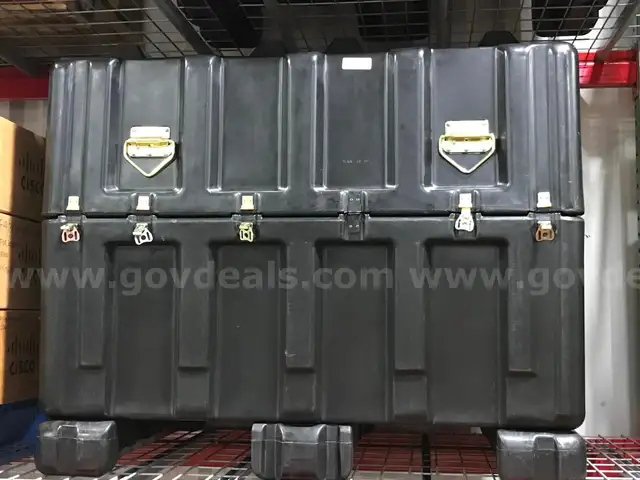 Lot of 3 Pelican Stackable Cases, No Foam