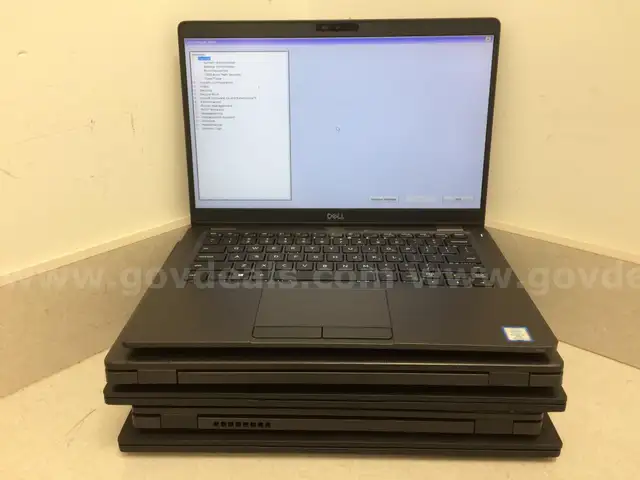 Lot of 5 Dell Latitude Laptops - 8th Generation Processors