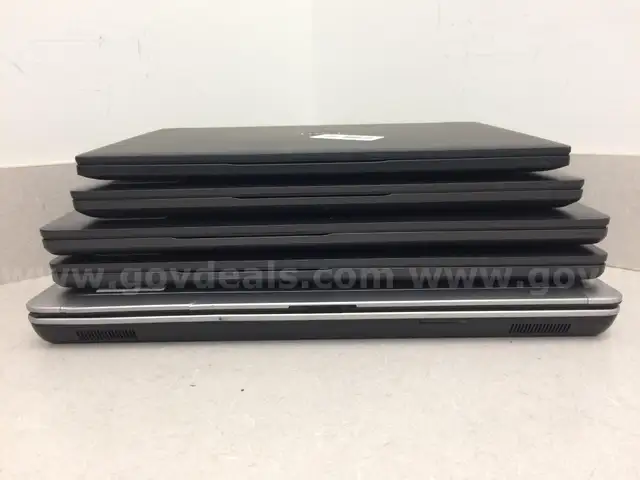 Lot of 5 Dell Latitude Laptops -  4 8th Generation Processors, 1 4th Generation