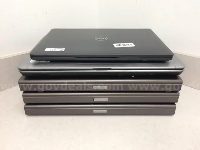 Lot of 5 Dell Laptops - 1 8th Generation Processor, 4 4th Generation Processors