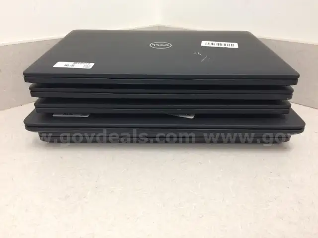 Lot of 5 Dell Laptops - 2 8th Generation Processors, 2 7th Generation Processors, 1 5th Generation Processor