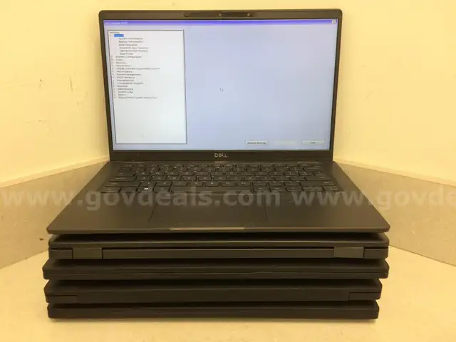 Lot of 5 Dell Latitude Laptops - 1 10th Generation, 4 8th Generations, NO OS