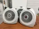 Lot of 3: Vornado VH2 1500-Watt Compact Whole Room Vortex Portable Space Fan Heater