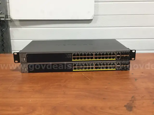 LOT OF 2: Netgear ProSafe M4100-26G PoE 26 Port Gigabit PoE Managed Switches