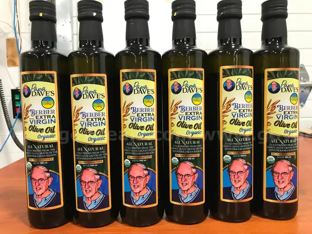 Lot of 888 Papa Dave&#x27;s USDA Organic Extra Virgin Berber Olive Oil 16.9 fl oz Glass Excellent Quality