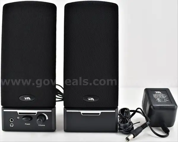 Lot of 25: Cyber Acoustics CA-2014 Multimedia Desktop Computer Speakers Full Stereo Sound
