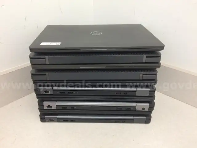 Lot of 10 Dell Latitude Laptops - 5th, 6th, and 8th Generation Processors, NO DRIVES