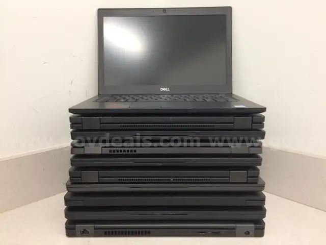 Lot of 10 Dell Latitude Laptops - 7th and 8th Generation Processors, NO OS