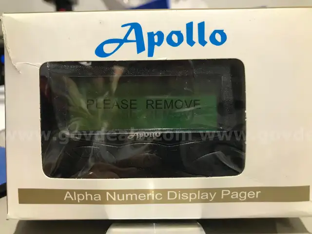 A Lot of 9 NEW Apollo Pilot AL-A26S Alphanumeric Pager VHF 460-470 MHz + 3 Like new