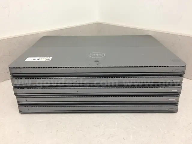 Lot of 5 Dell Latitude 7200 2-in-1 Laptops, 13.2&#x22; 1920x1280 Touch, Intel Core i5-8365U @ 1.60GHz, 16GB RAM,  NO DRIVES