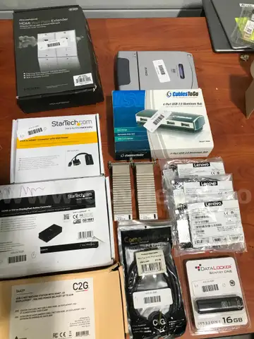 Lot of 18: Misc. Computer parts and devices