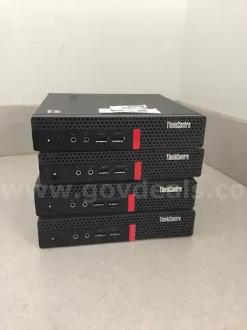Lot of 4 Lenovo ThinkCentre M625Q&#x27;s Desktop MINIs