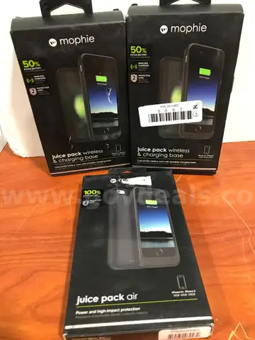 Lot of 3:  Mophie Juice Pack Battery Cases For iPhone 6 & 6s