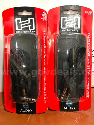 Lot of 25:  Hosa CMS-103 & CPP-103-R audio cables